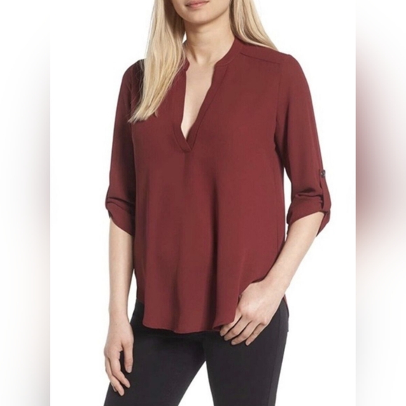 Lush Tops - LUSH V-Neck 3/4 Sleeve Blouse, Size S